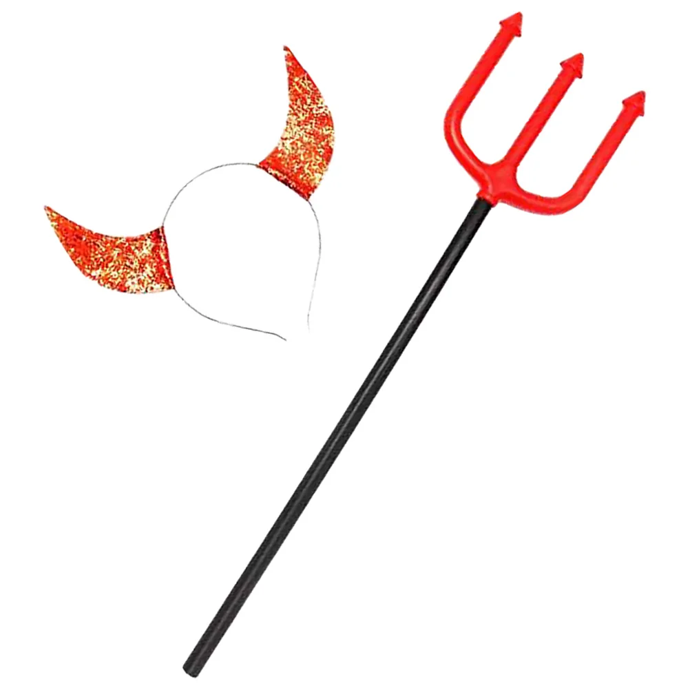 1 conjunto 1 conjunto festa de halloween cosplay chifres de boi bandana conjunto feminino crianças chifres de boi bandana adultos decoração adereços