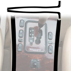 Center Console Gear Shift Decorate Cover Decal Sticker for Benz Class E W210 1996-2002 Car Interior Accessories ABS Black
