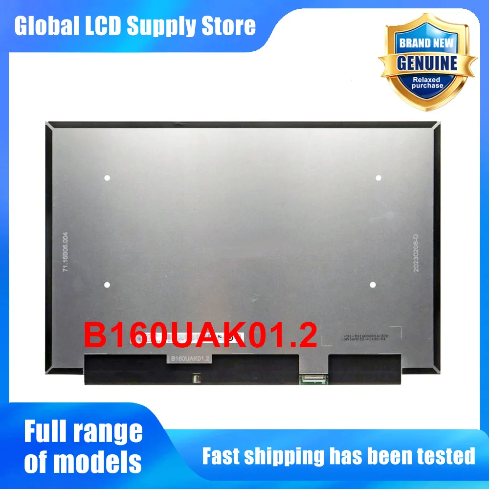 B160UAK01.2 16.0 inch Laptop Lcd Screen Wuxga 10 Ips Panel Touchscreen Wled Backlit for Notebook Repair Replacement Assembly