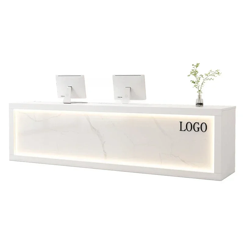 

Simple Modern Bar Counter Cashier Desk Beauty Reception Desk Company Reception Desk Small Counter