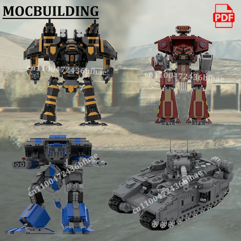 

Banebladed-Tank Brick Heavy Tank Mecha Model MOCBUILDING Sci-fi Battle-Titan Bricks Construction Technology Blocks Toys Gift
