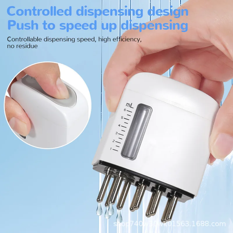 Anti-Hair Loss Hair Guide Vibration Head Massage Comb Microcurrent Scalp Oil Applicator Massager