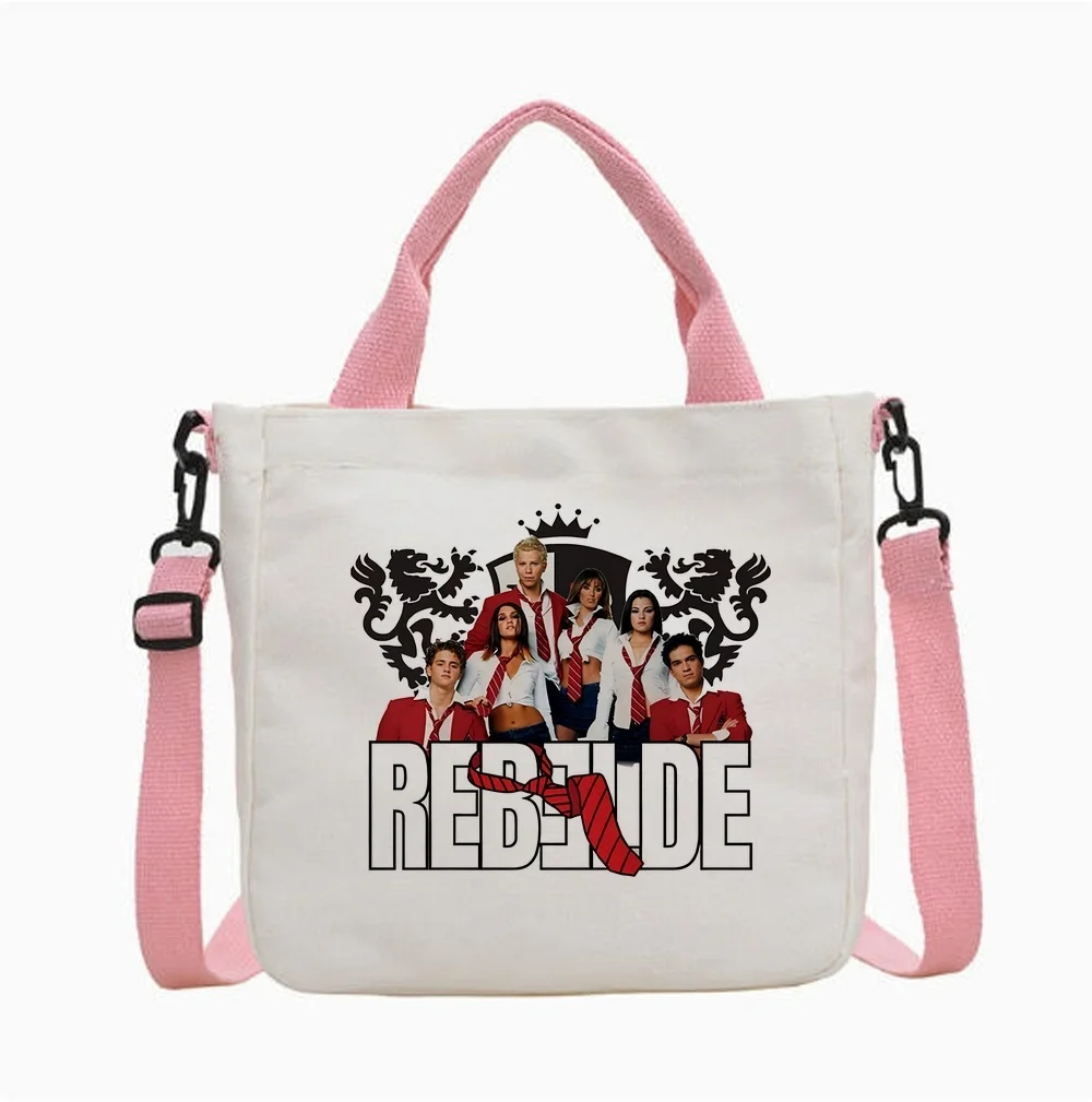 Rbd tote bag shoulder  torba na zakupy canvas  shopper y2k femme