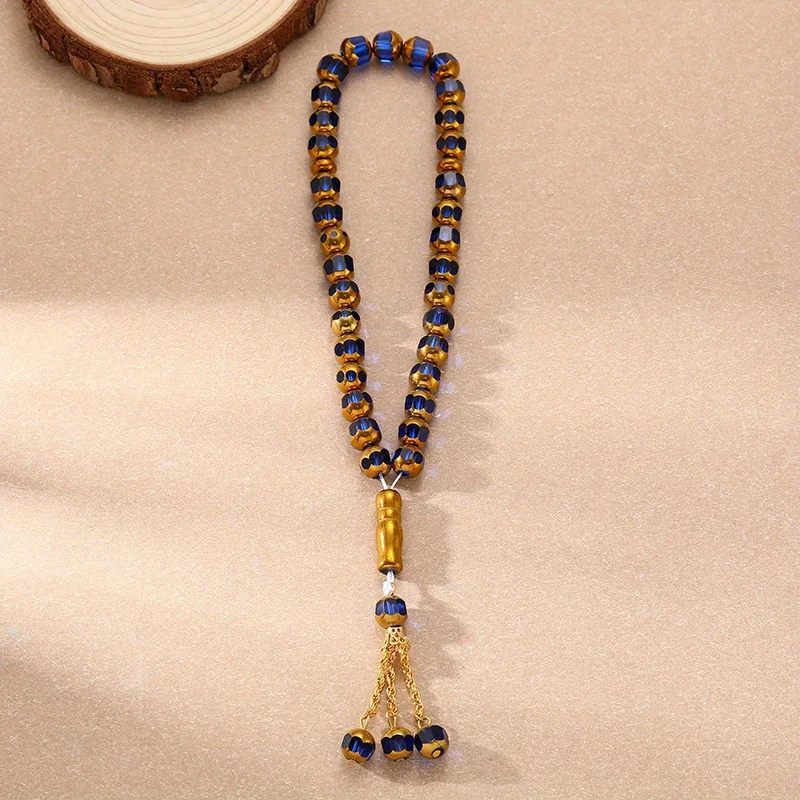 33 Middle Eastern Blue Glass Prayer prayer prayer beads bracelet beaded women's Bracelet Gift view 4