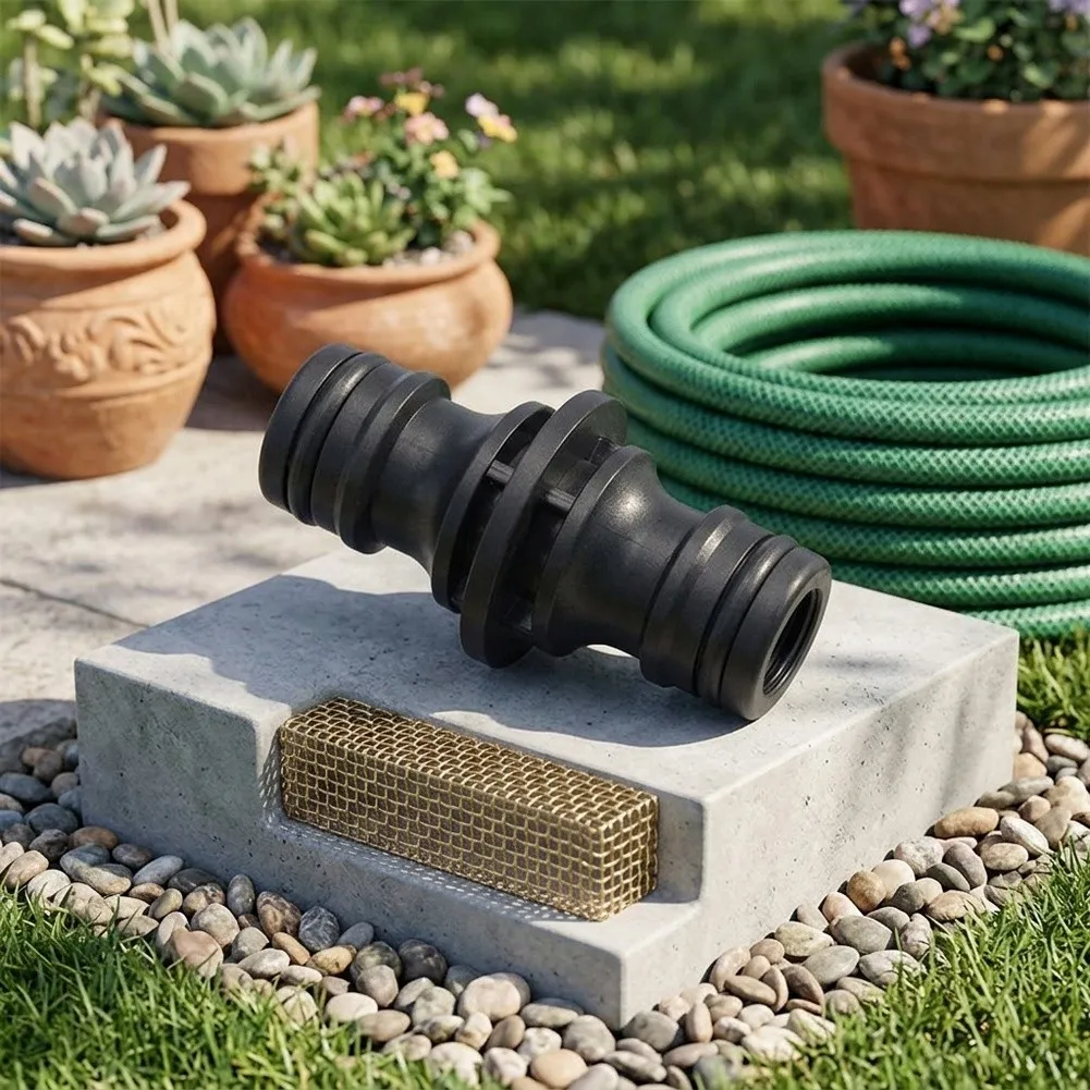 Equipment High Quality Connector Hose Black Black/green for Garden Modern 2 Way Coupler Hose Connector Joiner Male