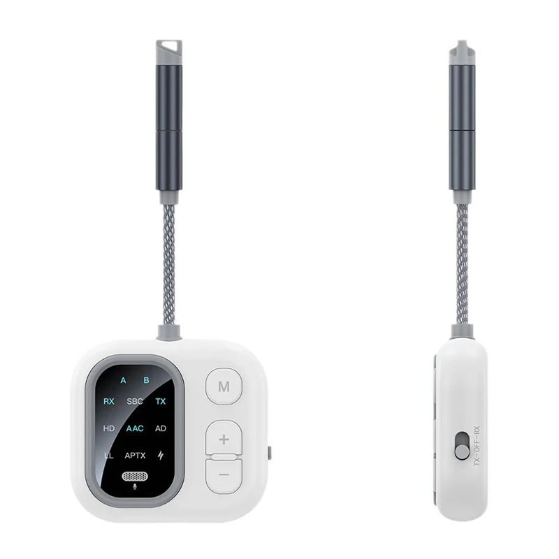 B03B-Wireless Audio Adapter 2 In 1 Bluetooth Transmitter Receiver Lossless HD Sound AUX Playback RX/TX For Car/Home/Airplane