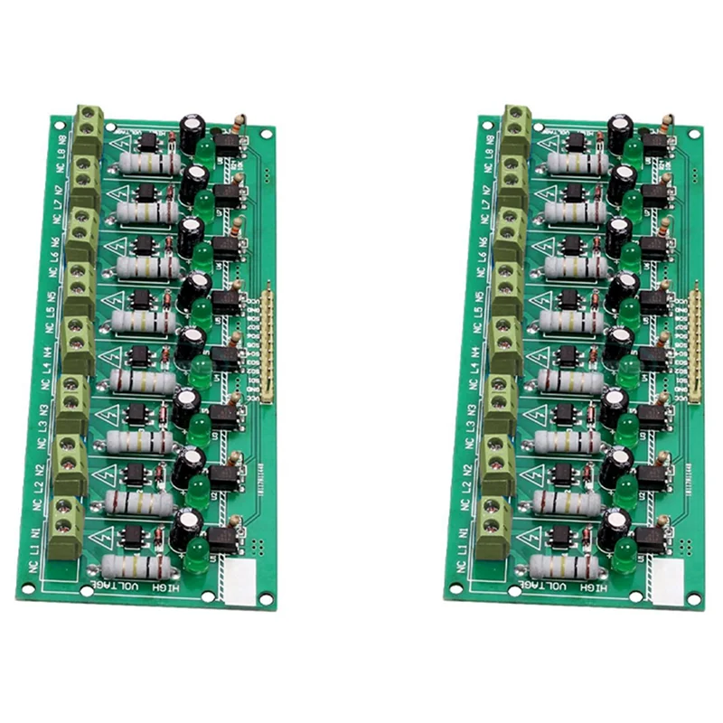 T82C Vendita calda-2X Modulo accoppiatore ottico a 8 canali 220 V CA Modulo processori MCU TTL PLC