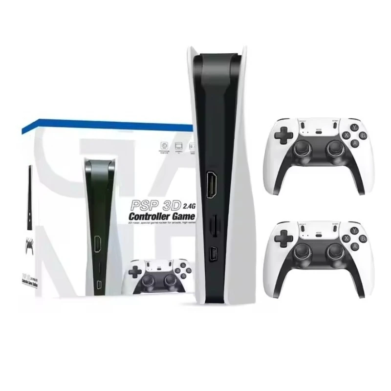2026 Hot-Selling for P5X Game Console 64GB Built-In Gaming HD Arcade PSP N64 Home TV Controller Classic Game Console