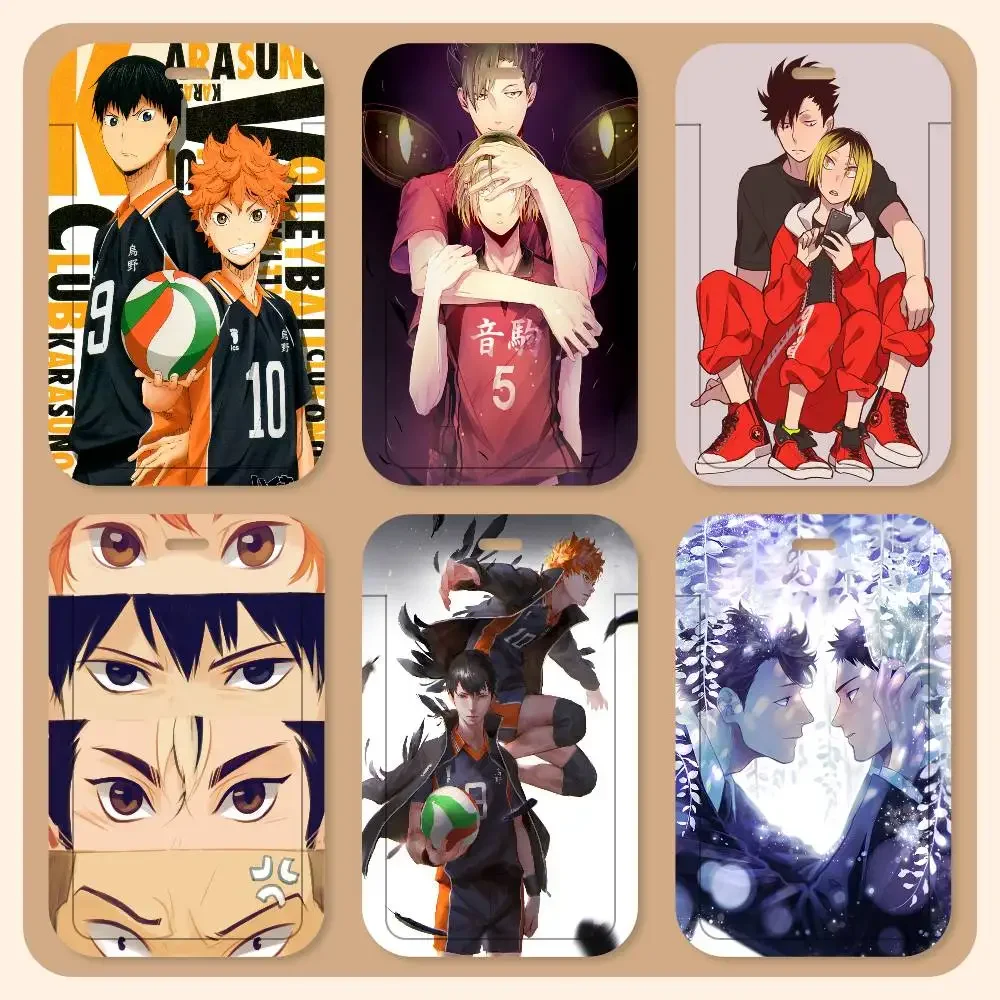 

Anime Haikyuu Volleyball Boy Vintage Lanyard Card Holders Student ID Card Holders Neckband Card Holders Access Control