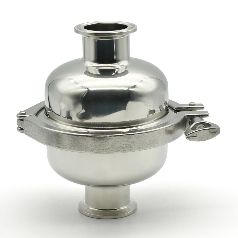 Filtro Esférico para Cerveja Caseira 304 316 Braçadeira Sanitária 100 Mesh Adequado para 38 51 mm Pipes 1.5 Três Braçadeiras