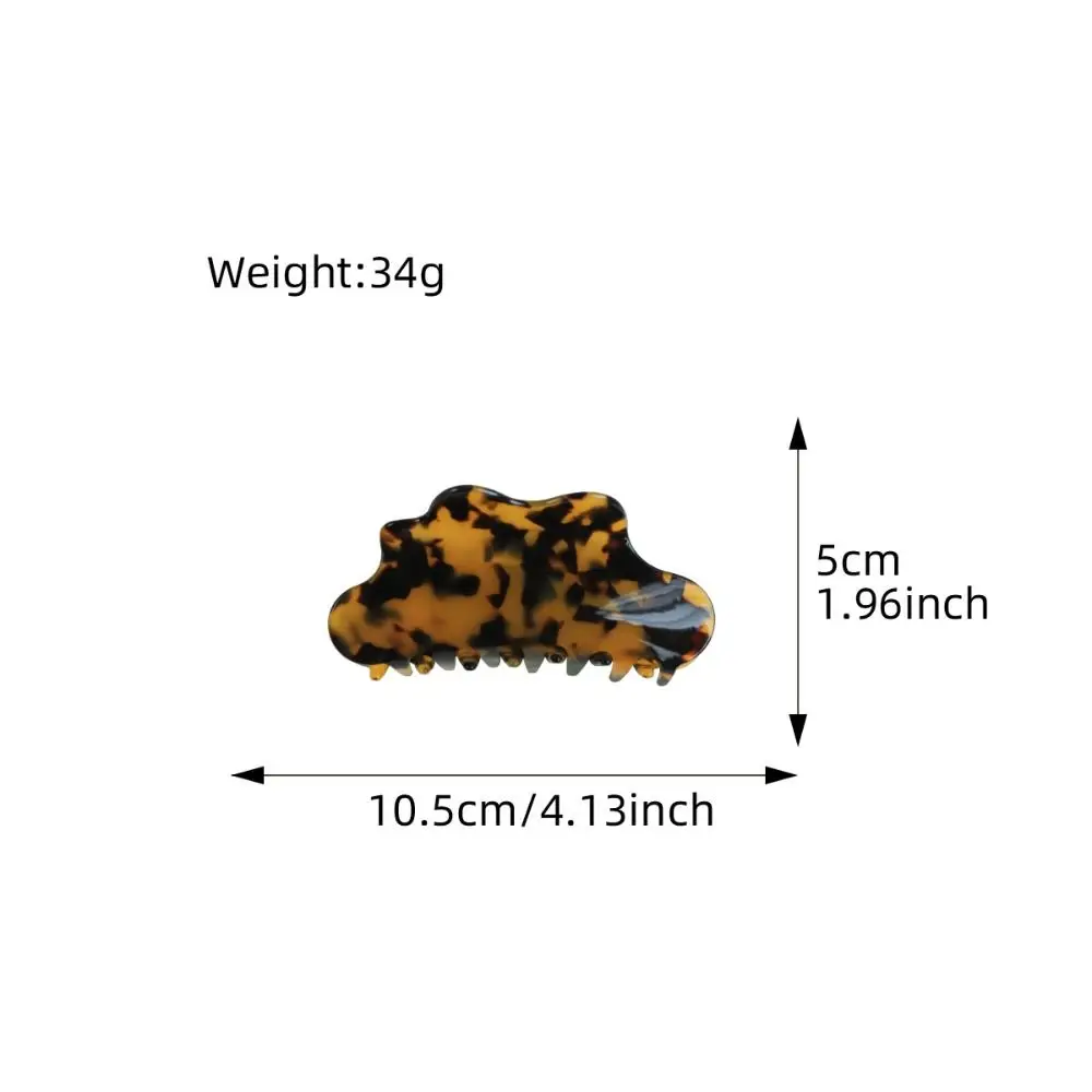 กิ๊บติดผมอะซิเตทสีพื้น กิ๊บหนีบผมทรงคลาวด์ กิ๊บหนีบผมทรงปลาฉลาม กิ๊บติดผมลายกระดองเต่า สำหรับสาวๆ