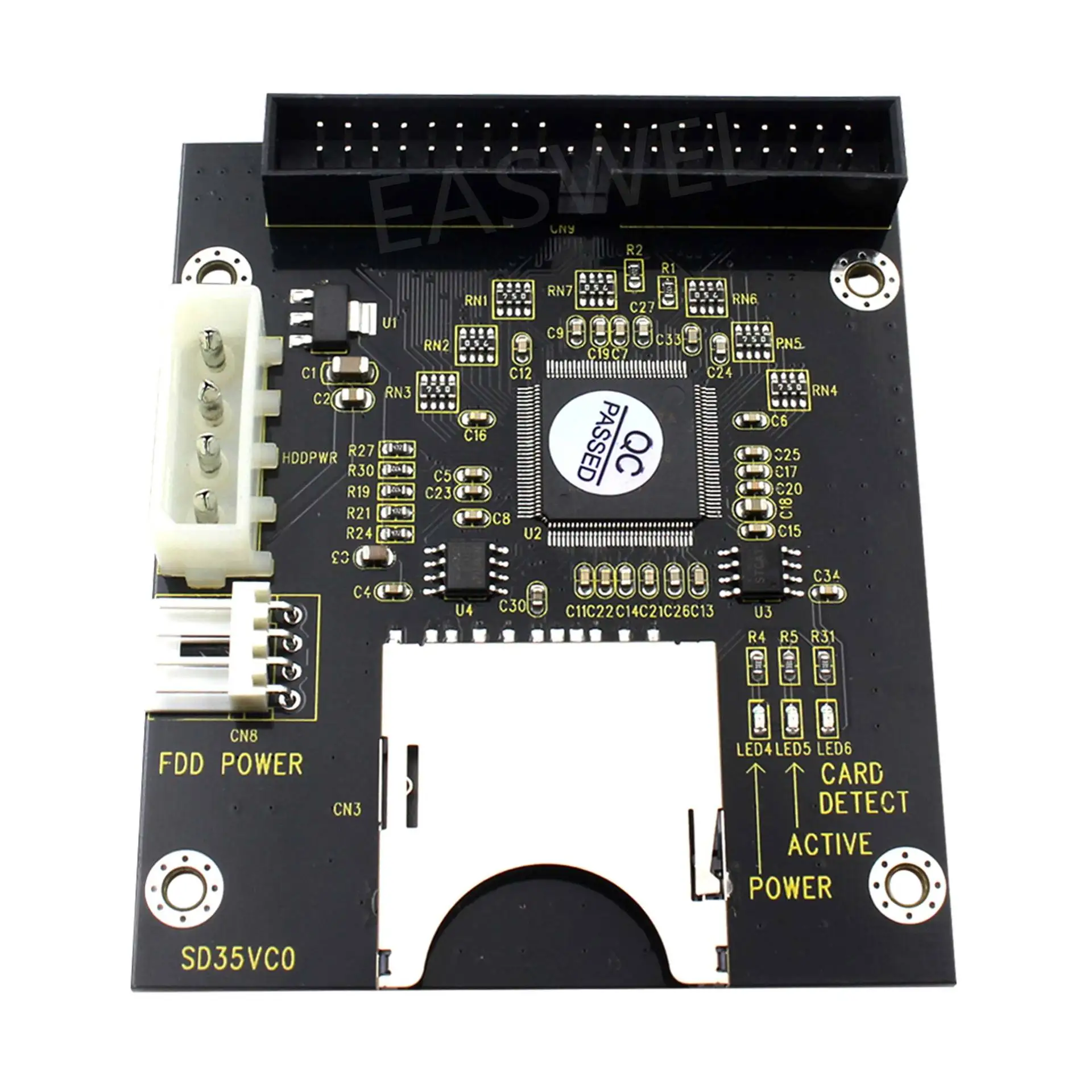 5V SD karta modul na IDE3.5 40 špendlík kotouč pohon adaptér deska stoupačky karta schopnost podporuje nahoře na 128GB SDXD karta 1309 čipem ATA jelec jesen