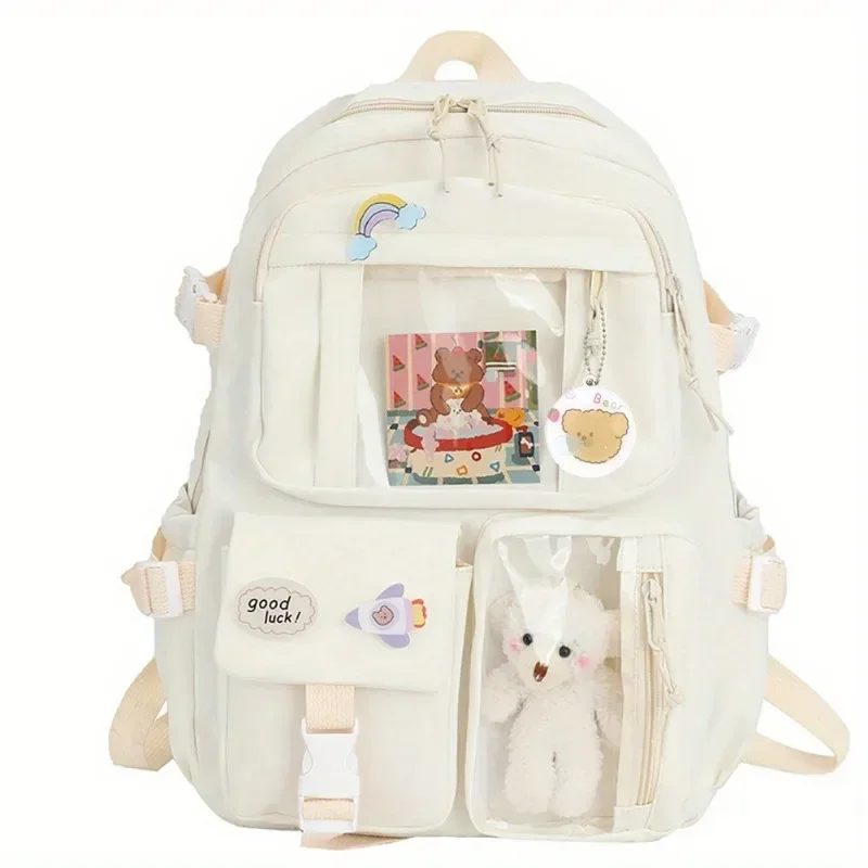 Large Capacity High School Student Bag Backpack Lightweight Korean Version of Casual Fresh Girl Backpack