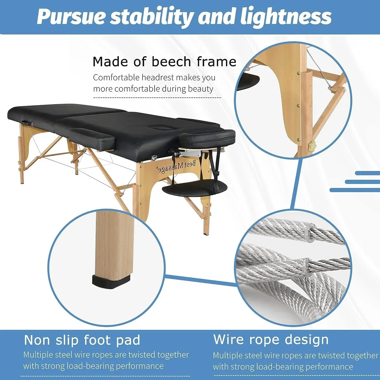 Massage Bed Portable Massage Table 77