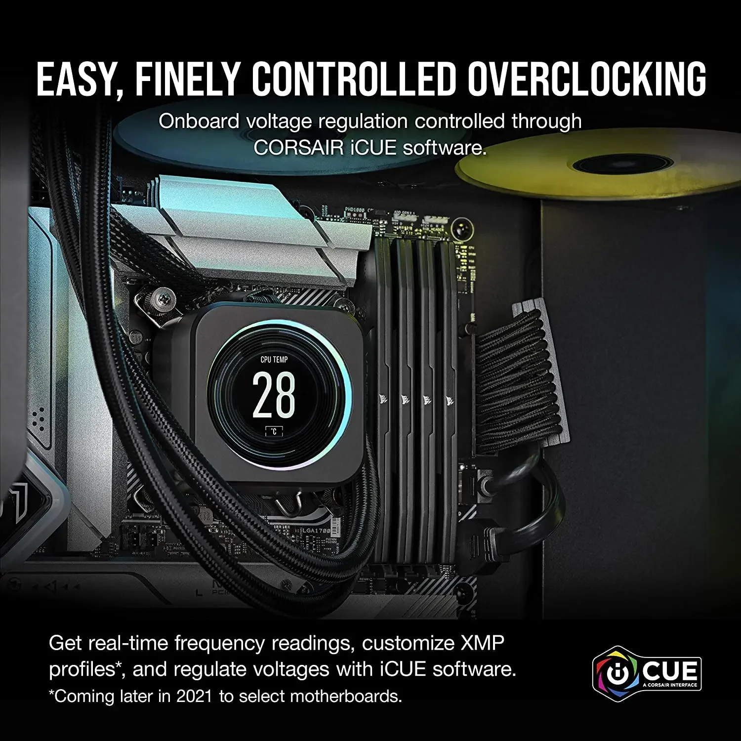 ذاكرة الوصول العشوائي Corsair Vengeance DDR5 سعة 16 جيجابايت/32 جيجابايت 5200/6000/6400 ميجا هرتز مع ذاكرة الكمبيوتر المتوافقة مع Intel XMP iCUE، تنظيم الجهد على متن الطائرة