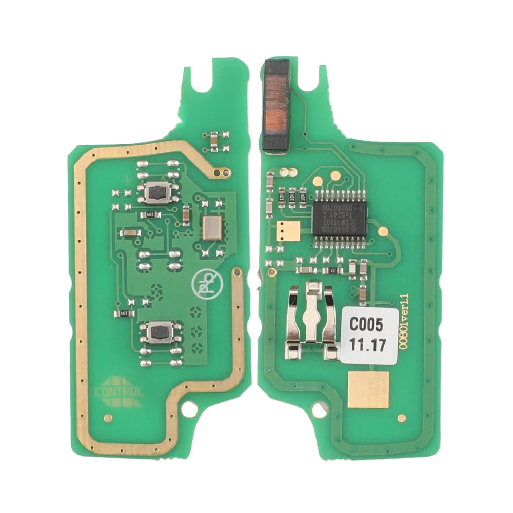 

Jingyuqin Remote ASK/FSK Car Key Board for Peugeot 207 307 308 407 607 807 For Citroen C2 C3 C4 C5 C6 CE523 CE536 7941 7946 ID46
