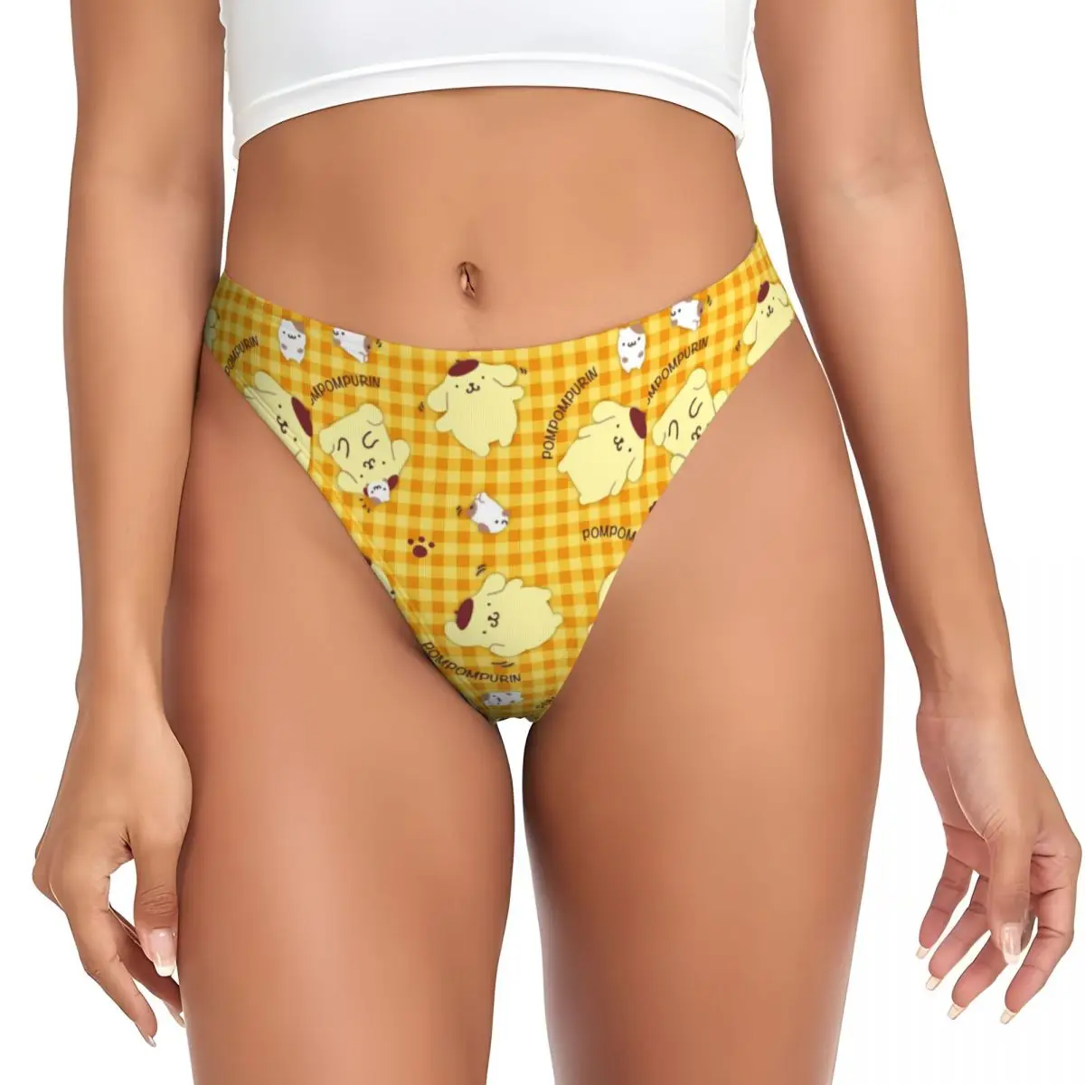 

Custom Pom Pom Purin New Cartoons Anime G-string Panties Womens Comfort Thong Underwear