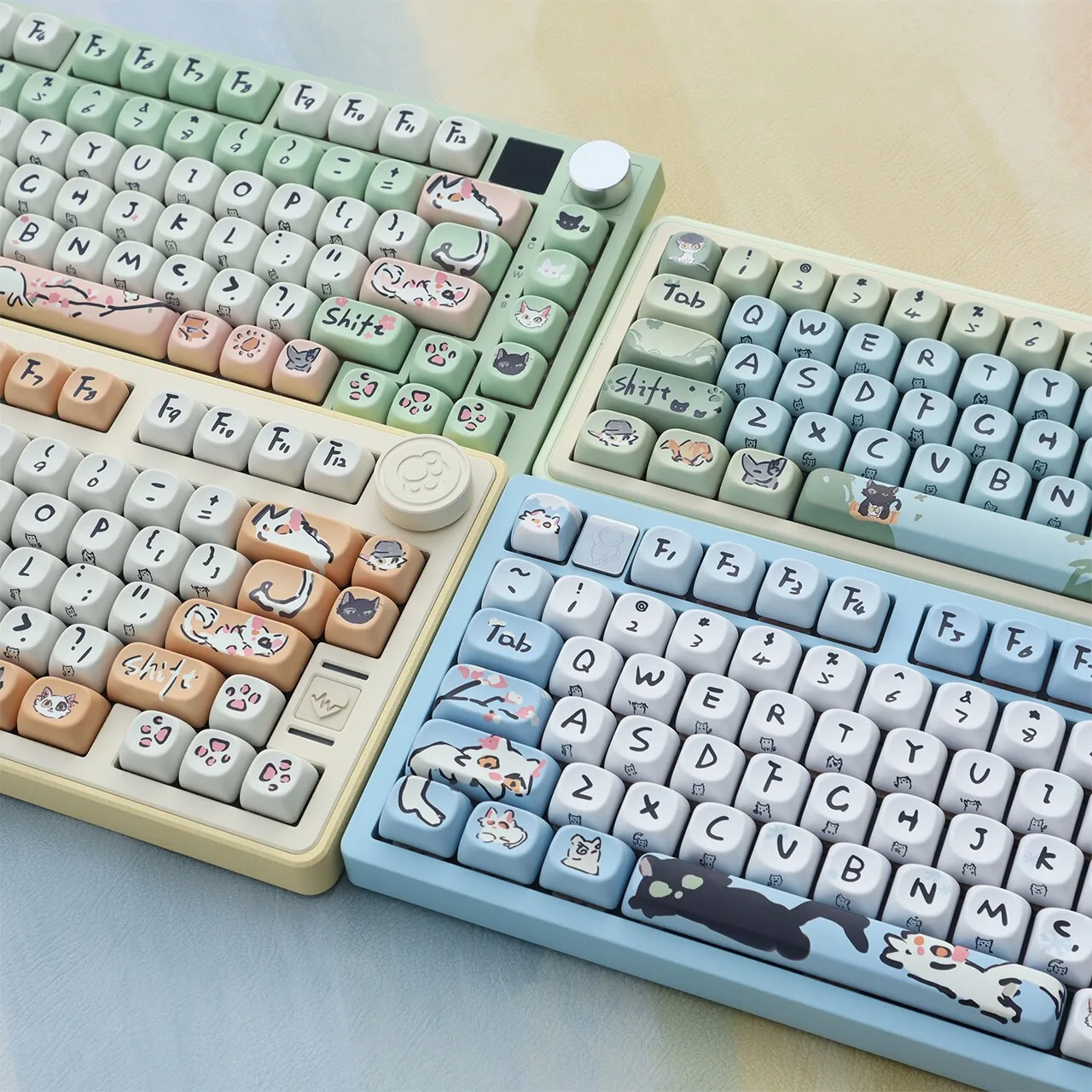 Minister's theme keycaps five-sided sublimation cute side-engraved mechanical keyboard keycaps