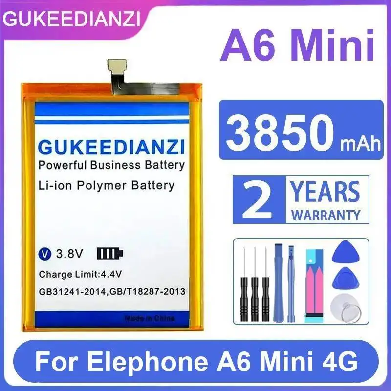 Аккумулятор для мобильного телефона 3850 мАч для Elephone A6 Mini 4G, прочный