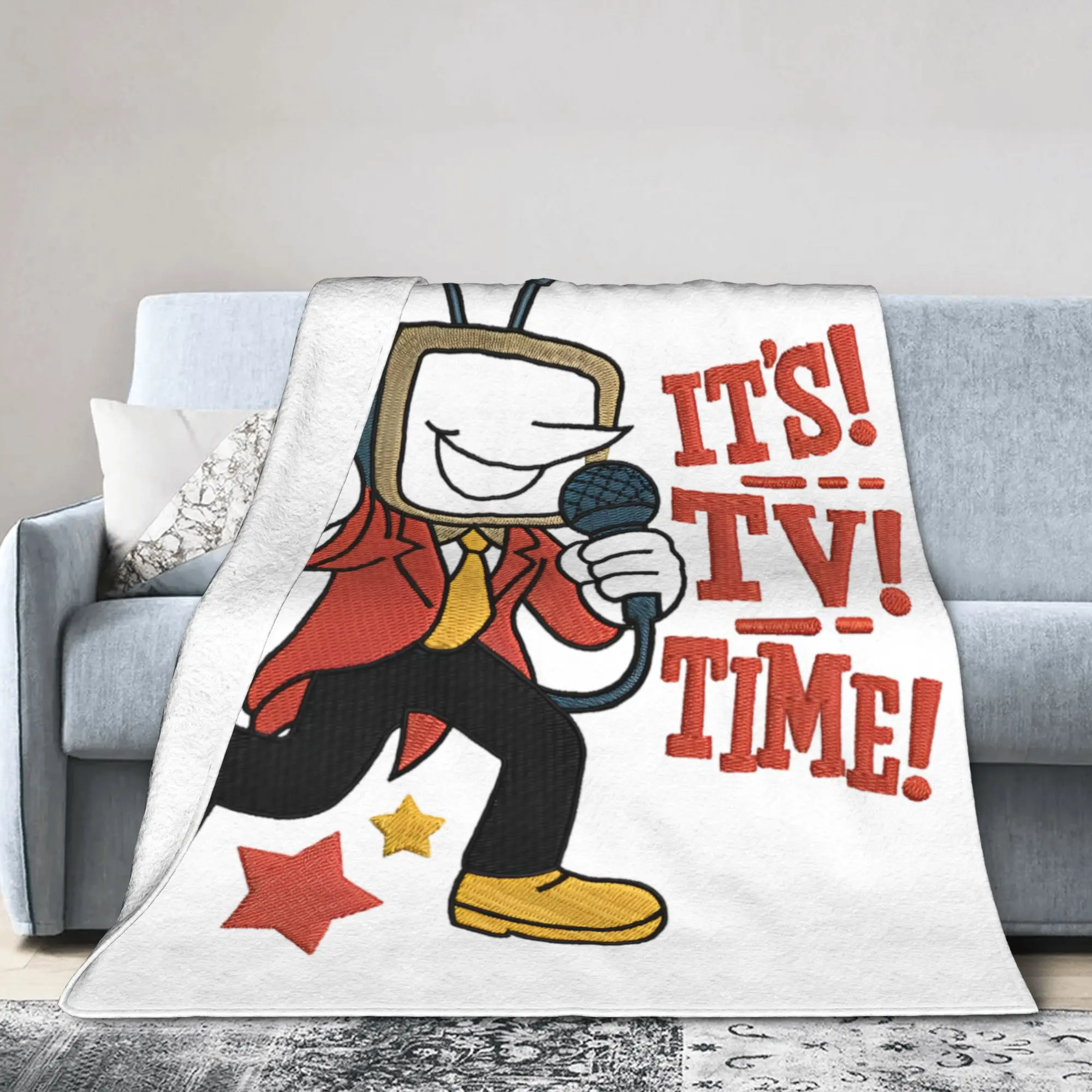 إنها لعبة وقت التلفزيون بطانية Tenna Deltarune الفانيلا رهيبة لينة رمي البطانيات للمفرش الربيع/الخريف #2