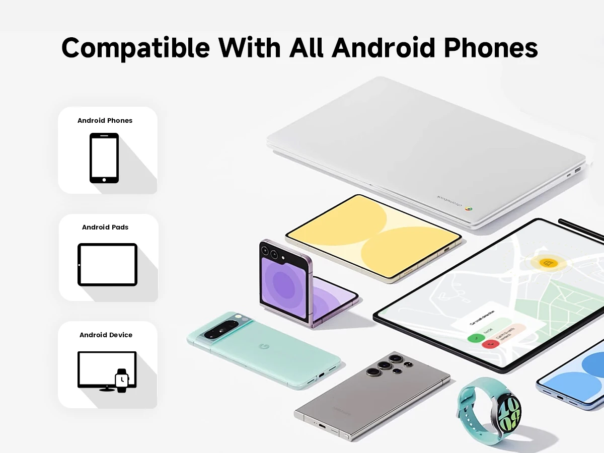 Пожизненная бирка Bluetooth для отслеживания Google Find My Device, GPS-трекер, локатор для ключей, трекер для багажа, поиск предметов