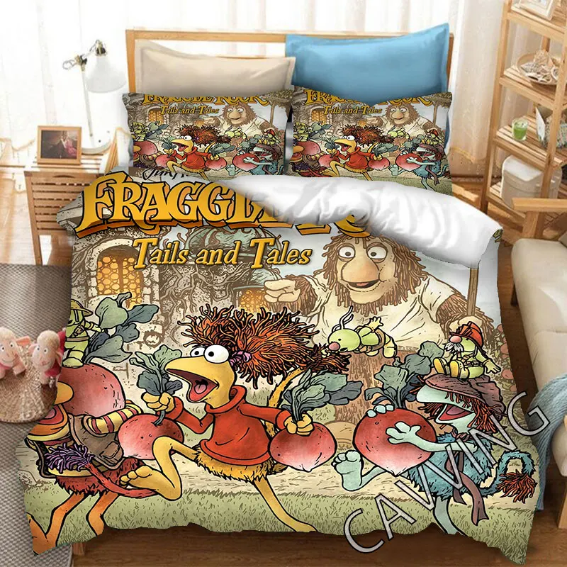 Fraggle Rock Printed Bedding Set Duvet Covers & Pillow Cases Comforter Quilt Cover (US/EU/AU Sizes)   H01