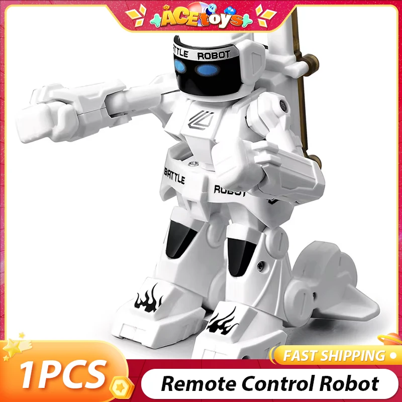 

2.4G RC Robot Boxing Battle Robot Toy Remote Control Robot Humanoid Fighting Robot with Two Control Joysticks Toys for Kids