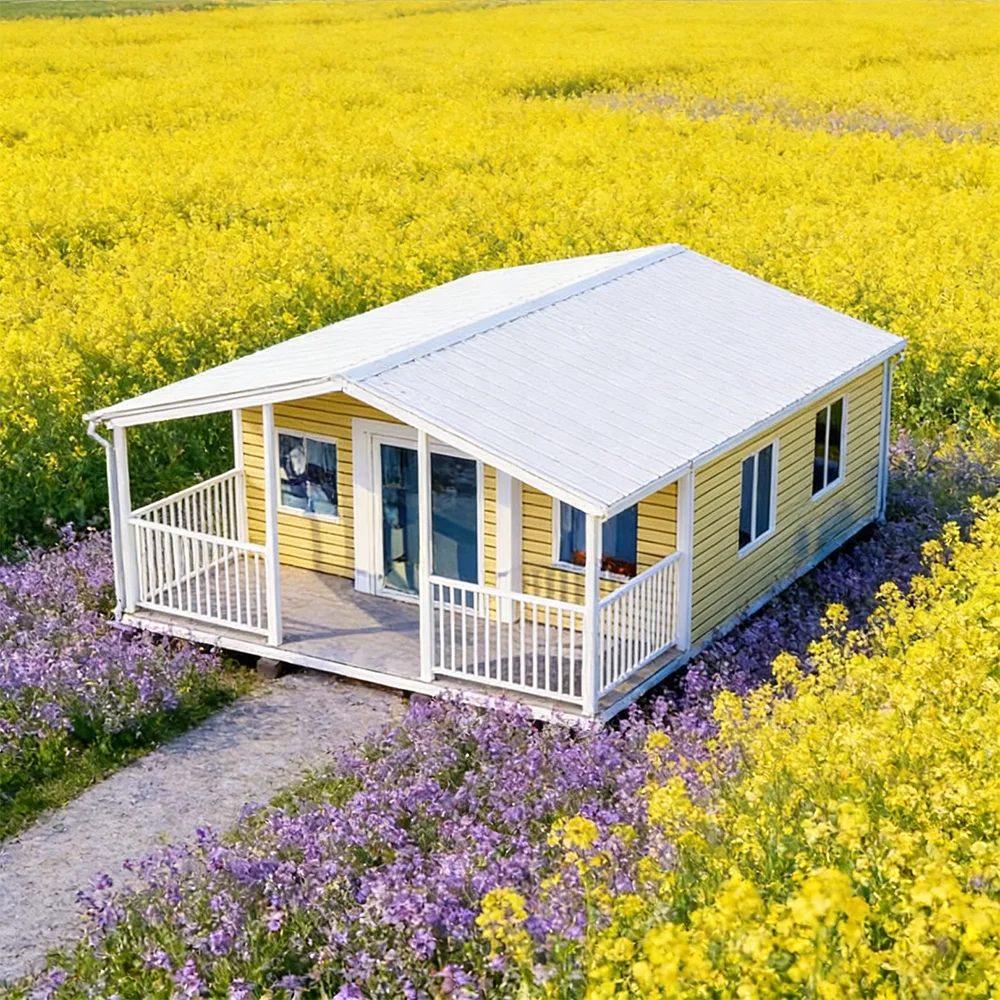 All in One Plug Play Facility Foldable House with Built in Furniture and Appliances Ready