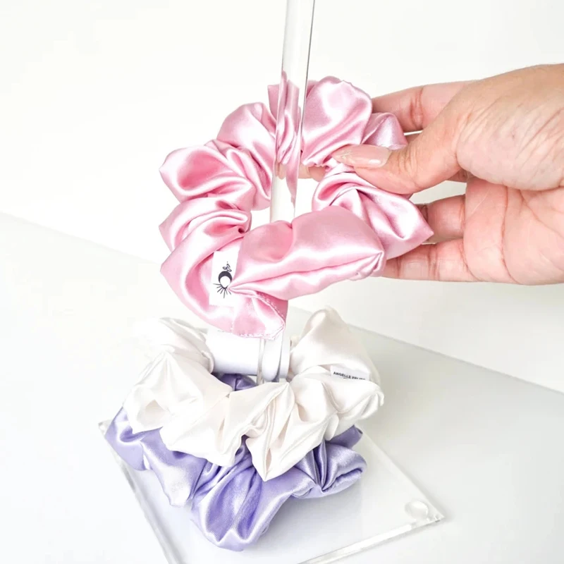 1PCS 20cm Tall Acrylic Paint Clear Acryilc Rod Stand For Scrunchie