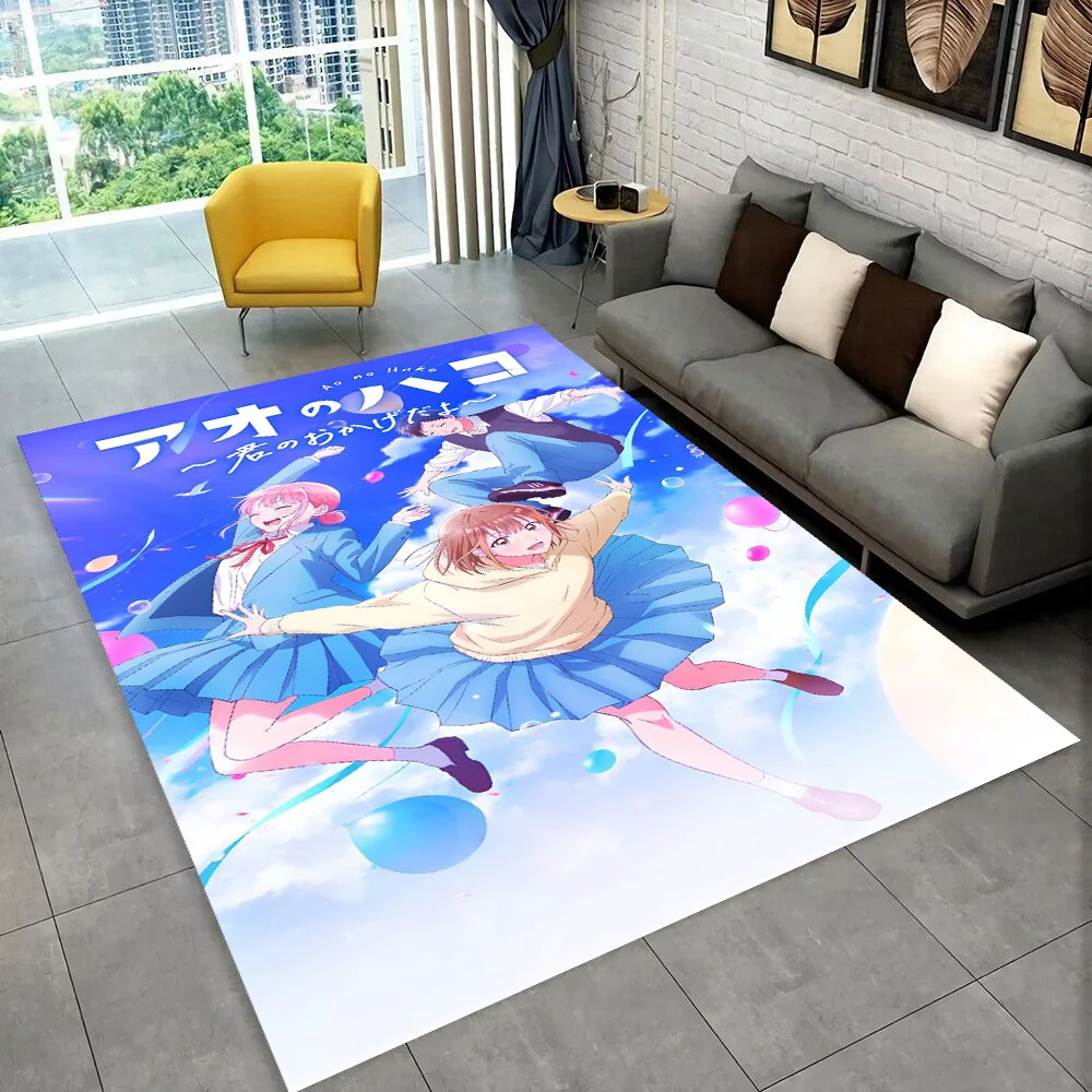 

3D мультфильм синяя коробка Ao No Hako Love аниме Hina ковер ковер для дома гостиная спальня диван коврик для двери декор, детский нескользящий напольный коврик