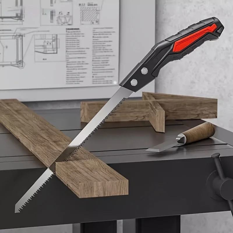 

Ручная пила для деревообработки с красной ручкой, секаторы для деревьев, обрезка фруктовых деревьев S aw, прочный ручной инструмент для столярных работ и садоводства