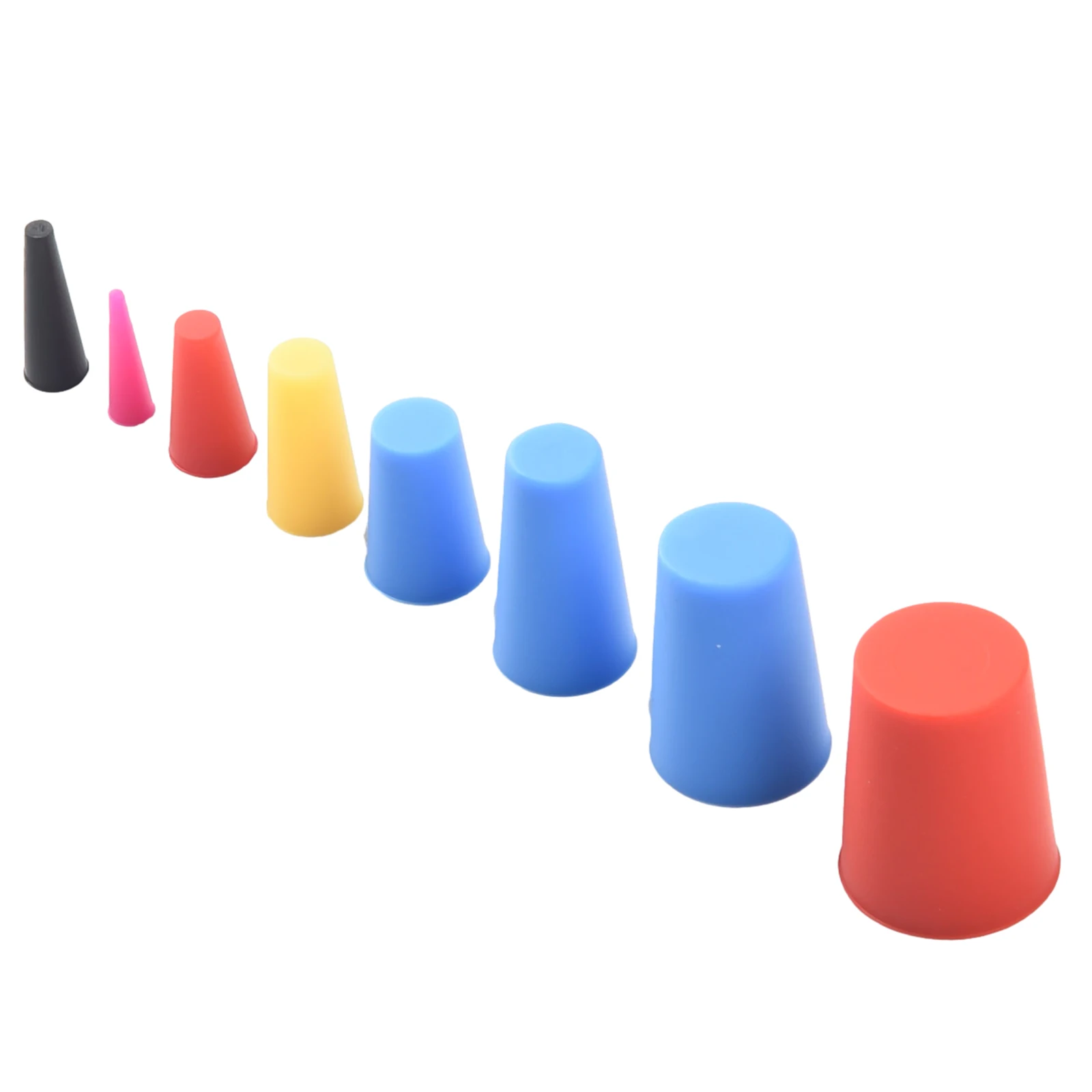 60 Pcs High Temp Silicone Rubber Tapered Plug Kit Silicone Cone Plugs Assortment Kit Car Accessories Maintenance Tool