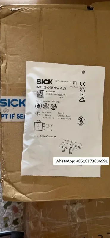 

Оригинальный импортный бесконтактный переключатель SICK IME12-04BNSZW2S, IME12-04NNSZW2S