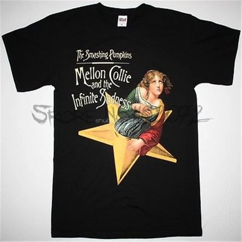 THE SMASHING PUMPKINS MELLON COLLIE AND THE INFINITE SADNESS NEW BLACK T-SHIRT sbz5405