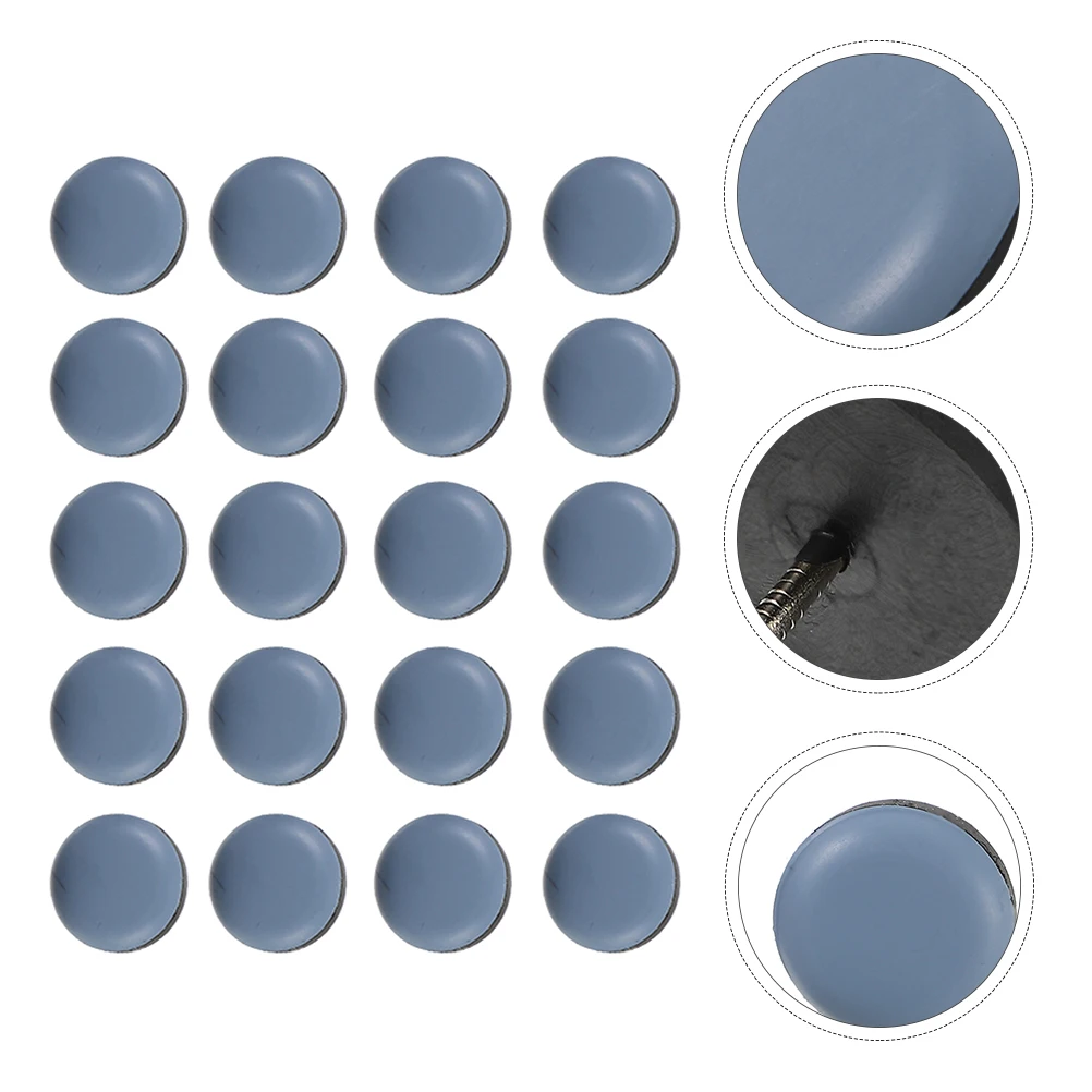 

20pcs Moisture Proof Furniture Glides Chair Table Leg Pads Floor Protectors Anti Slip Nail On Glide For Wood Floors Round Nylon