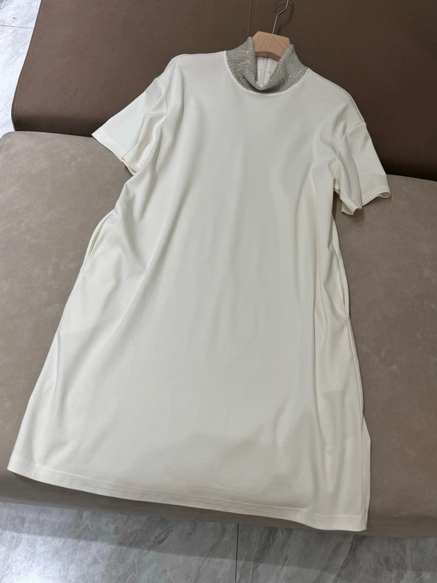 BC coton poids lourd perle chaîne conception ronde Ne ort Sve T-shirt décontracté ample tout-Match couleur Dr femmes Fa...