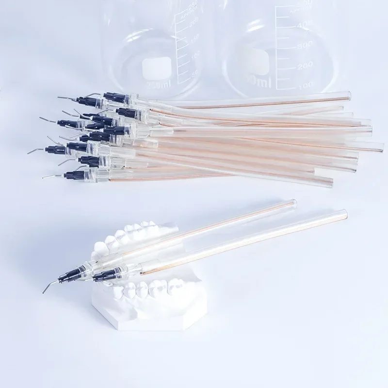 20pcs/bag Disposable Saliva Ejector with Pre-Bent Needle: Strong Suction Tubes for Dental Use, Ensuring Effective Oral Hygiene