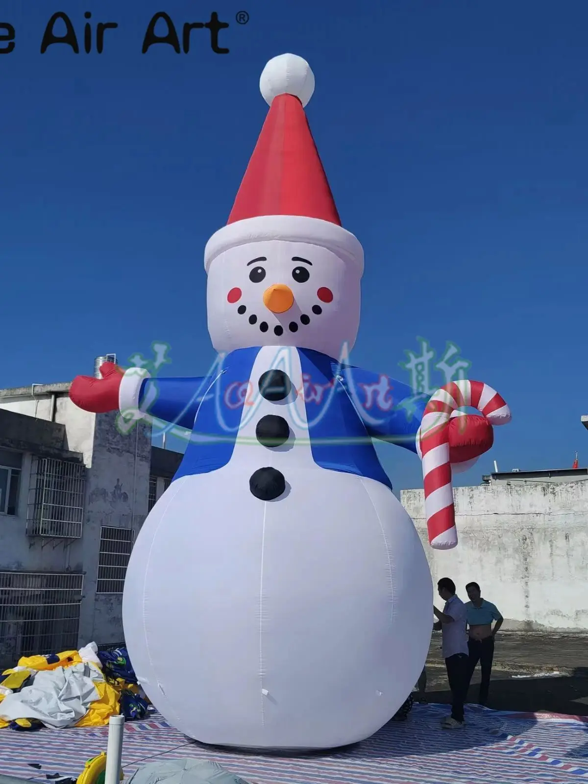 8mH Giant inflatable Snowman Model Decorations for Christmas festival