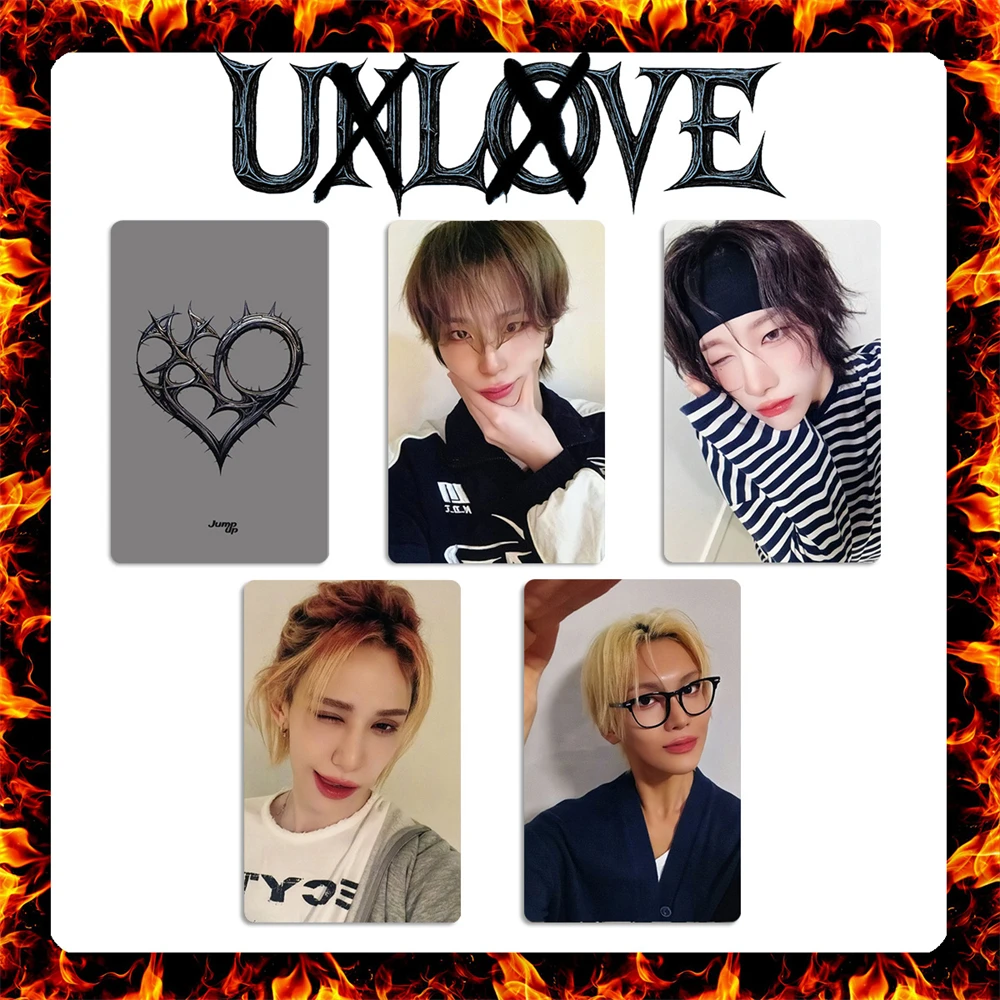 4Pcs KPOP XLOV Photocards UXLXVE Album Postcard Member Two-Sided