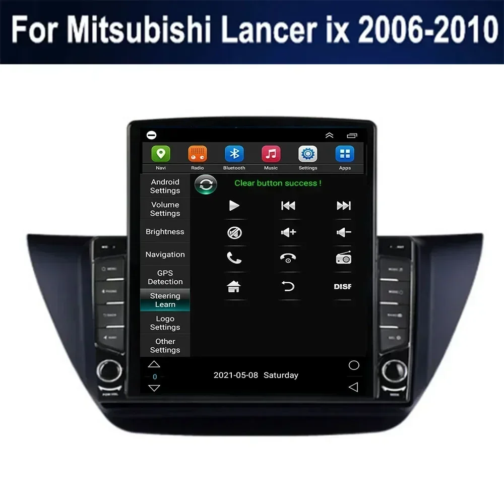 Автомобильный радиоприемник Android 8G + 128G для Mitsubishi Lancer ix 2006-2010 9,7 дюйма 5G NET RDS DSP Видео Аудио Мультимедиа 2 Din Автомобильный DVD-плеер