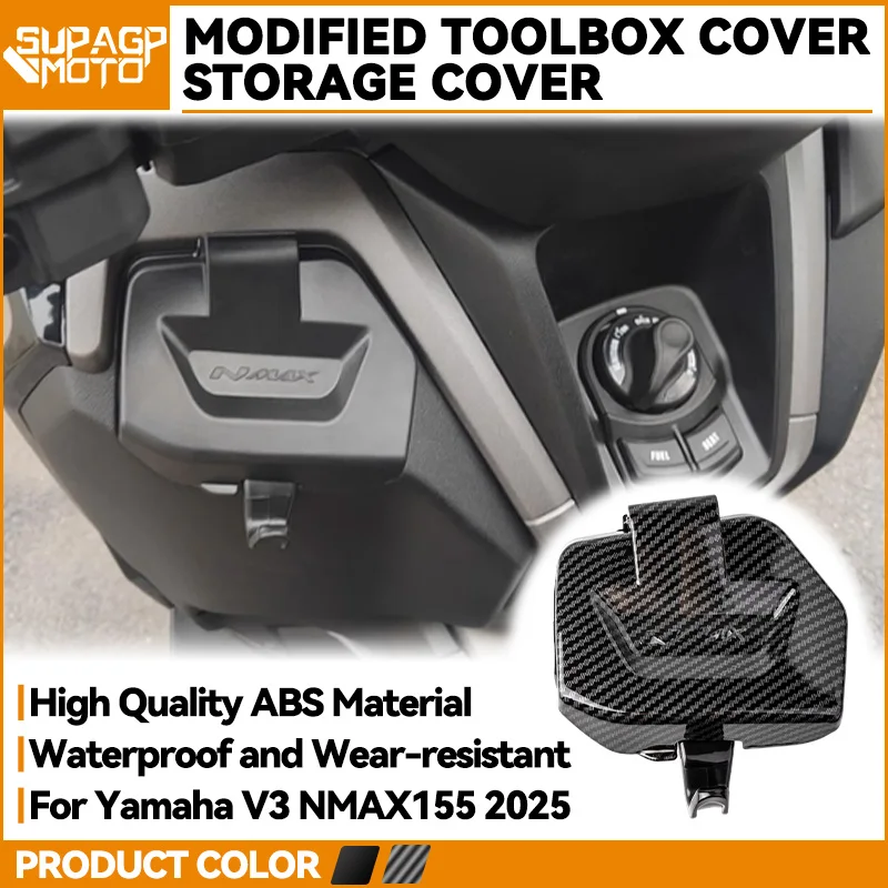 

For Yamaha NMAX V3 155 125 NMAX125 NMAX155 2025 Models Accessories Tool Box Storage Cover Side Pocket Waterproof Cover With Hook