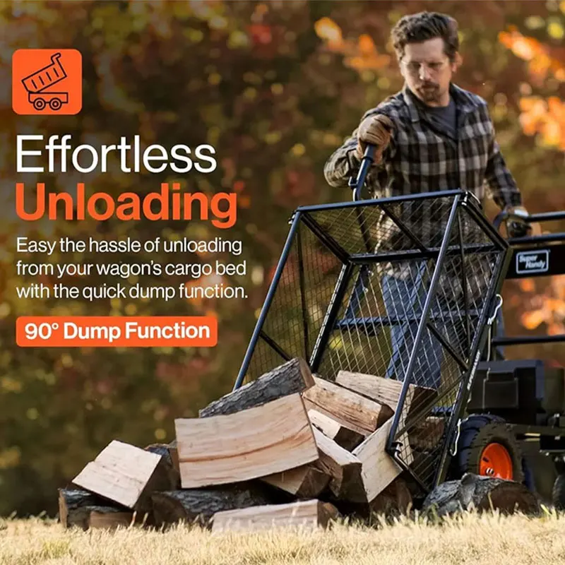 عربة كهربائية للحديقة من الفولاذ شديدة التحمل 24 فولت - مركبة عملية بمساعدة الحديقة