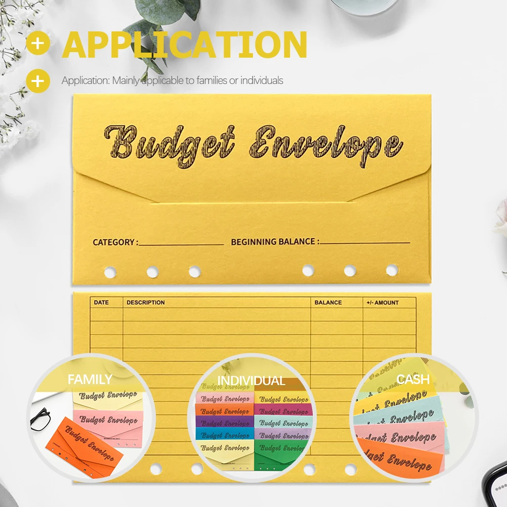 12 Pcs Sulfuric Acid Paper Envelope Budget Budgeting Tools Expense Tracking Portable - Image 3