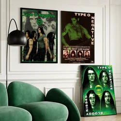 Rock Band Type O Negative DIY Sticky Poster Whitepaper Prints Posters Artwork Vintage Decorative Painting