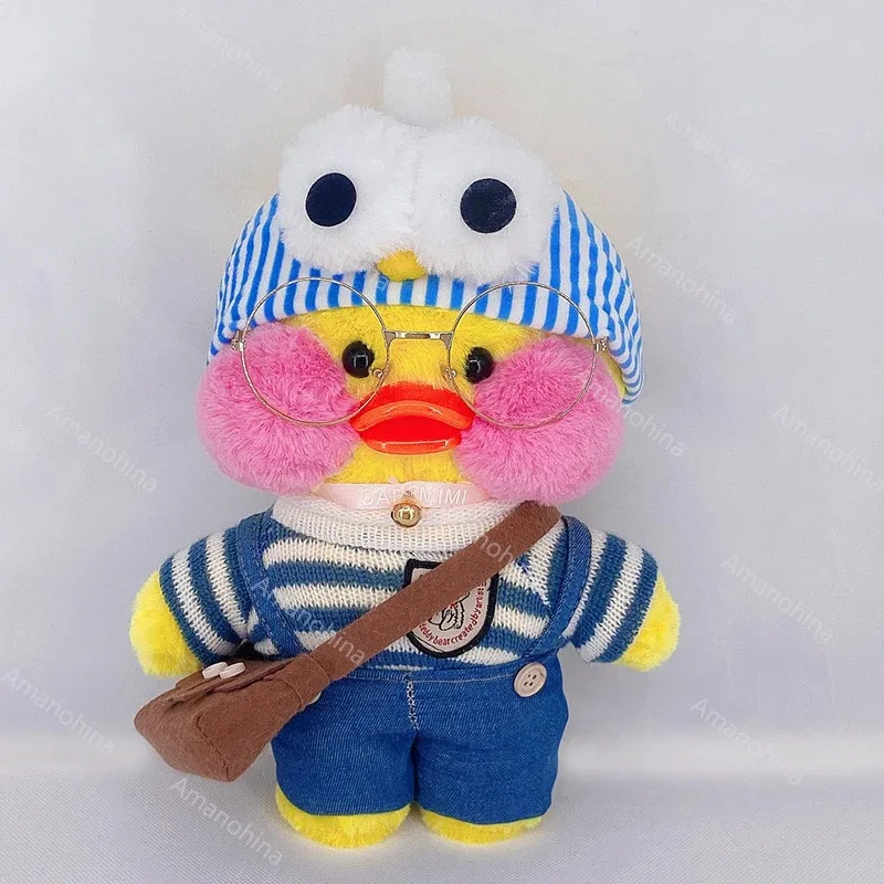 Duck Stuffed Animal Toy Soft Plush Toy for Kids Girls Hugglable Stuffed Toy with Cute Hat&Costume Best Gifts for Christmas 12 in