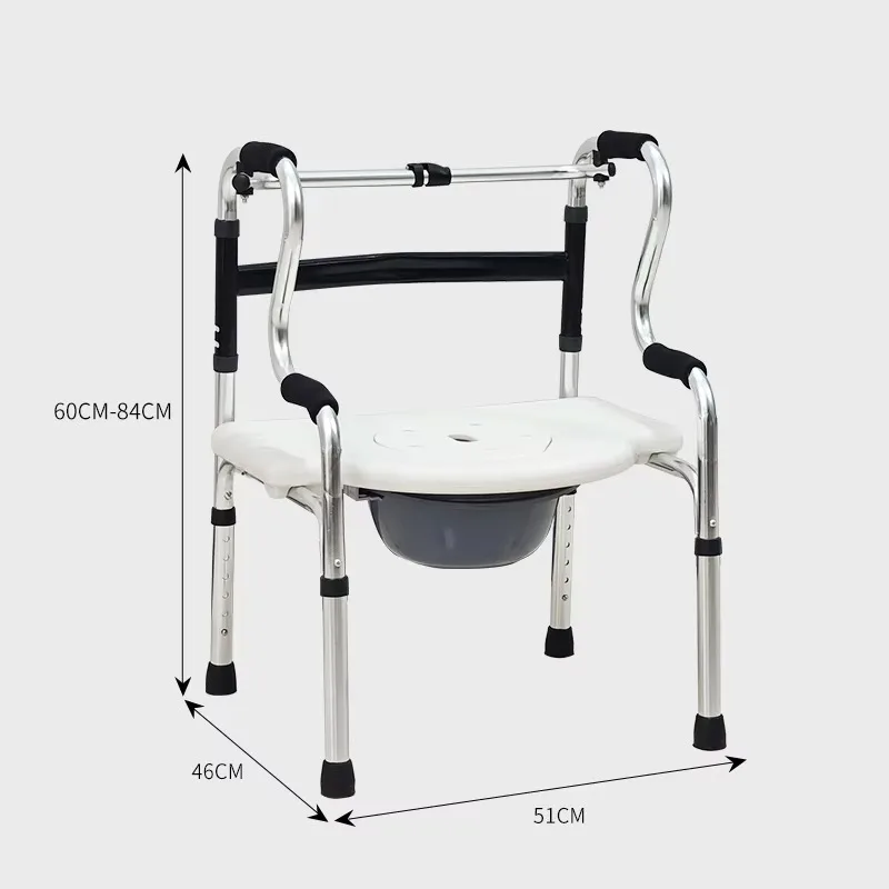 China Factory High Quality Hot Selling Shower Chair Toilet Chair Portable Toilet Chair