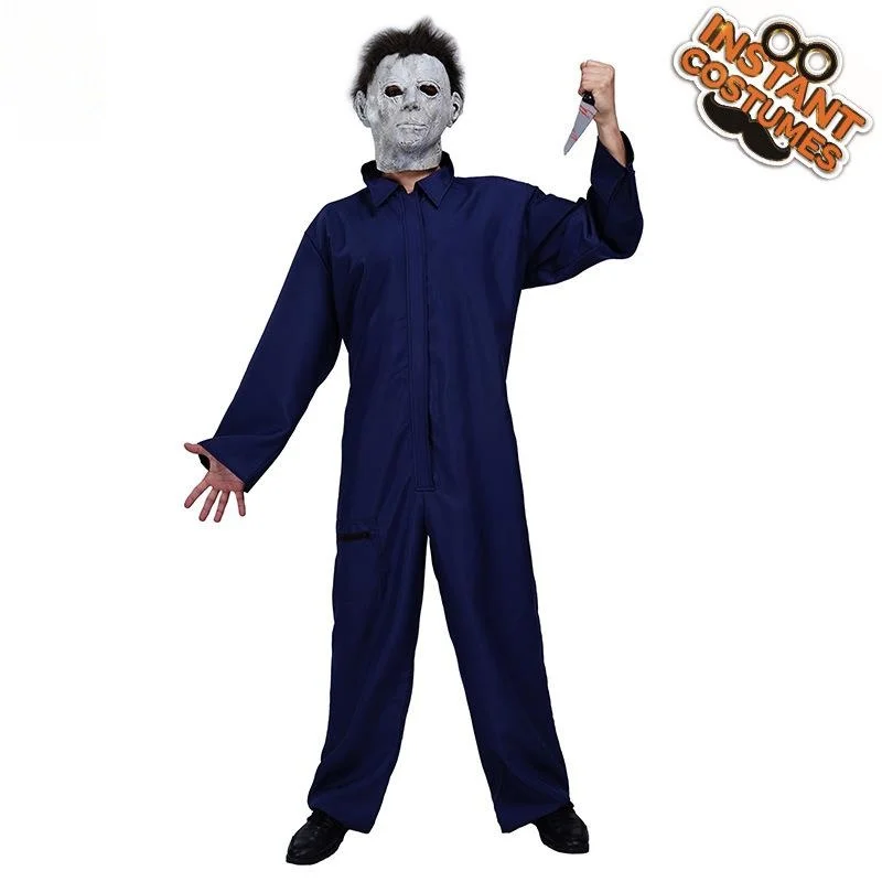 

Horror Mask Onesie loween Par Costume Cross-Border Masquerade Carnival Cosplay Performance Women's Traditional Costume