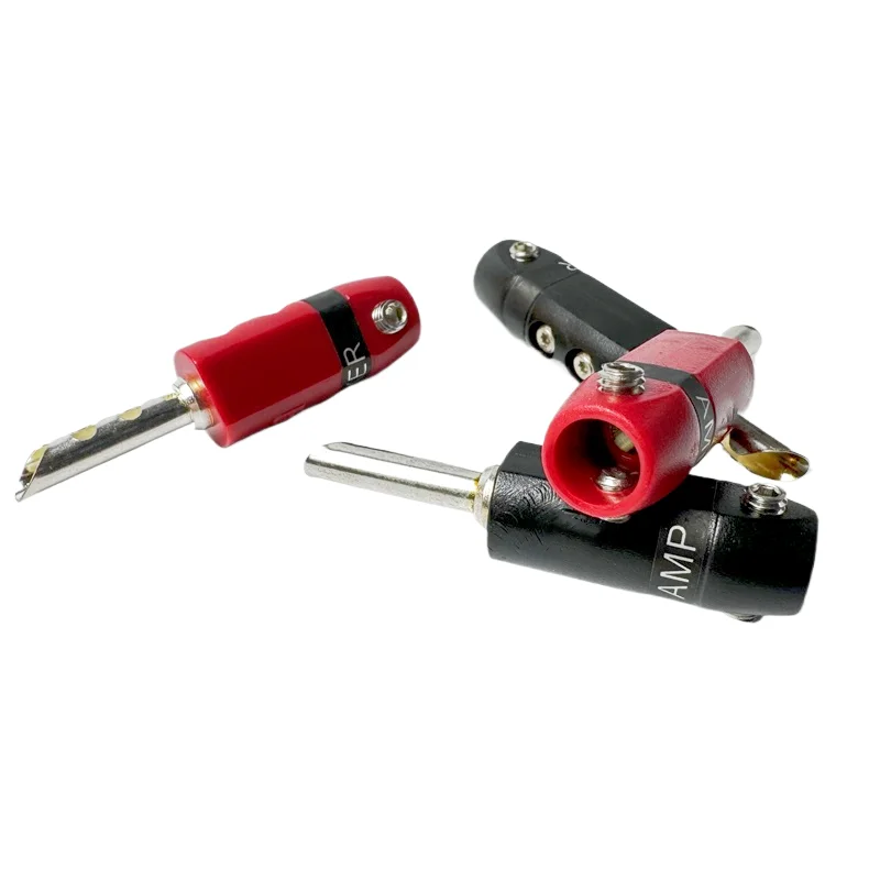 300シリーズbfaバナナプラグ銅銀メッキアンプスピーカーケーブルプラグ溶接不要バナナプラグコネクタ