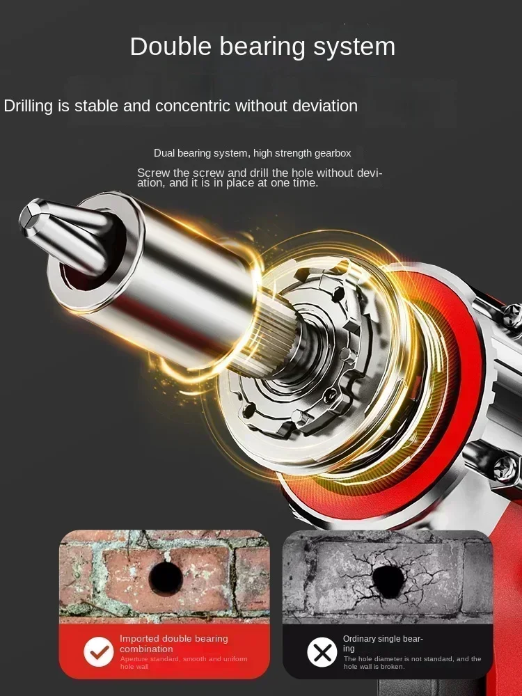 Versatile Electric Hammer Drill & Screwdriver with Adjustable Speed Control