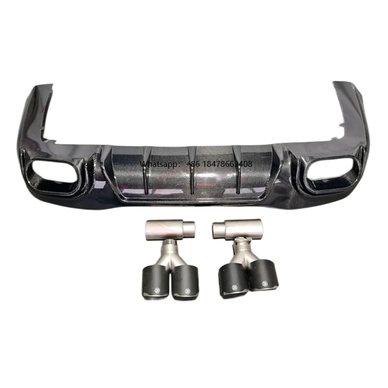 

Hot sale B style carbon fiber rear diffuser exhaust pipe for GT63